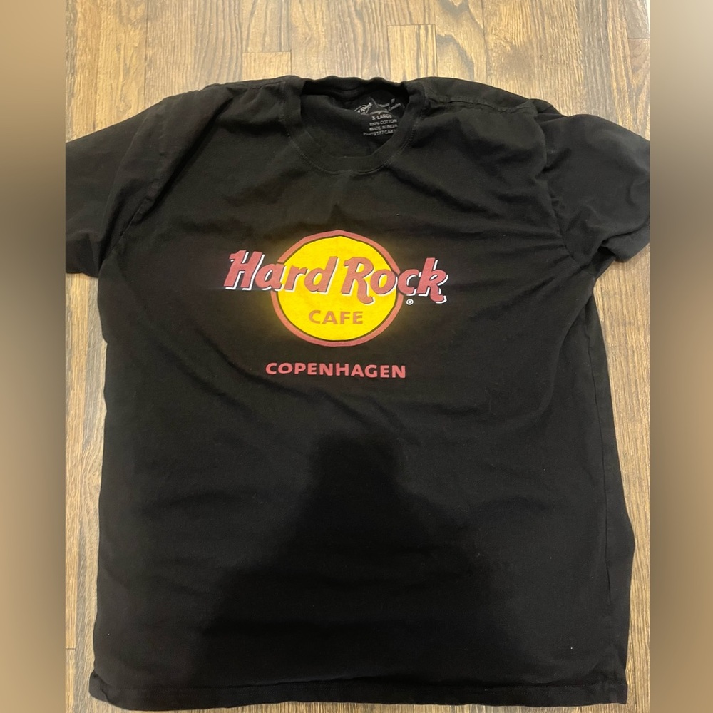 Hard Rock Cafe Copenhagen Classic Black T Shirt XL